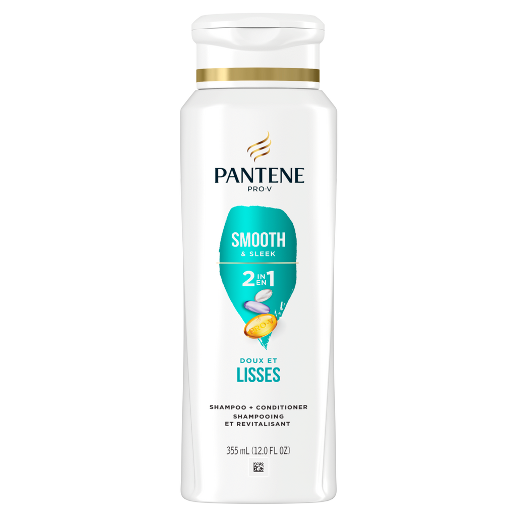 Pantene Smooth & Sleek 2-in-1 Shampoo & Conditioner - 12oz/6pk