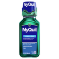 Vicks Nyquil Cold & Flu Relief Liquid Over-The-Counter Medicine Powerful Multi-Symptom Nighttime Relief For Headache Fever Sore Throat Minor Aches And Pains Sneezing Runny Nose And Cough - 8oz/12pk
