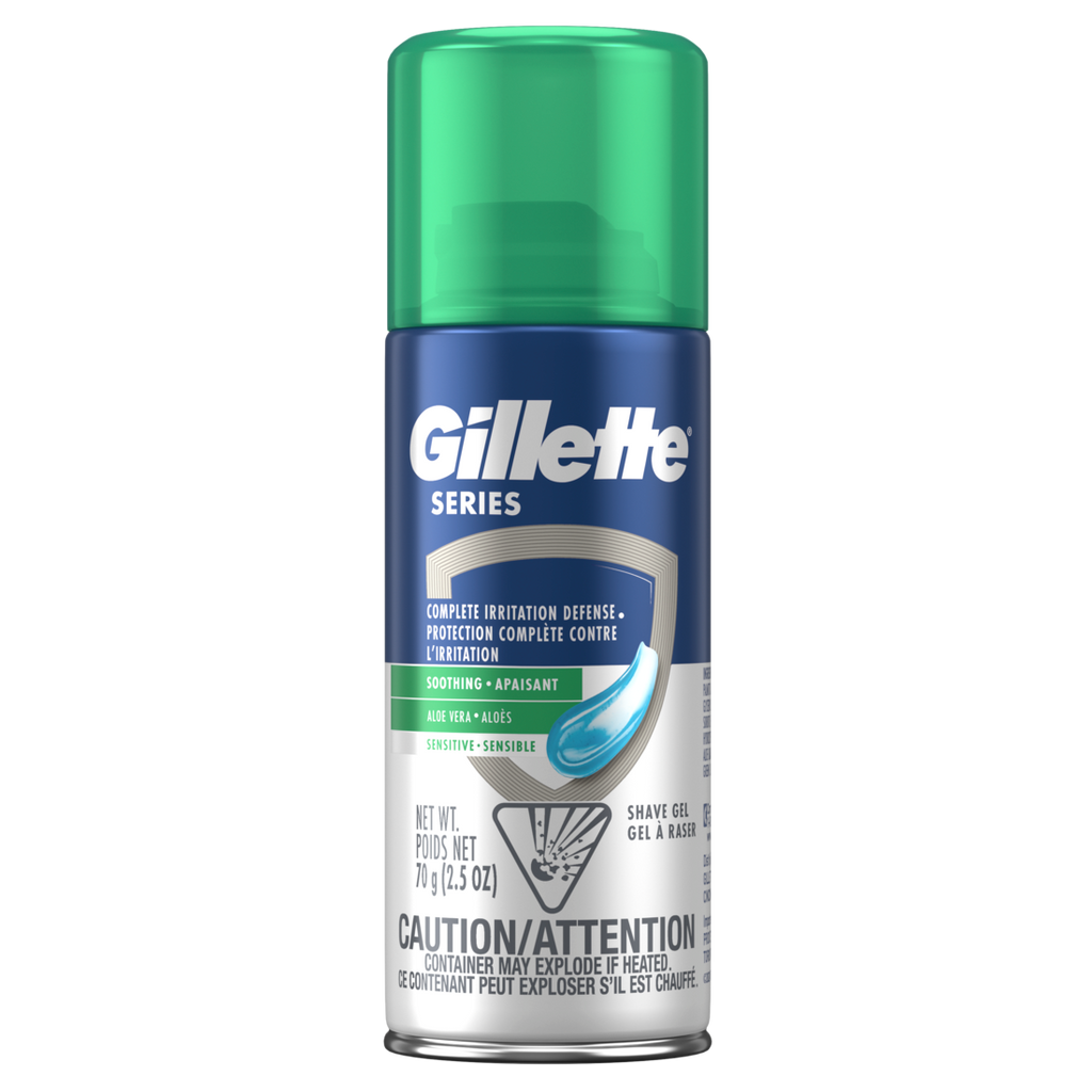 Gillette Series Soothing Shaving Gel For Men Protects Against 5 Signs Of Shaving Irritation Shave Gel With Aloe Vera Suitable For Sensitive Skin - 2.5oz/24pk