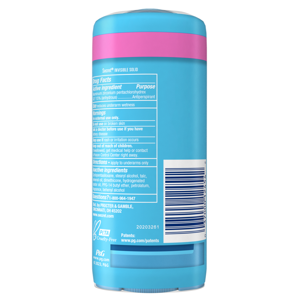 Secret Wide Solid Antiperspirant And Deodorant Powder Fresh Twin Pack - (2x2.7)oz/6pk
