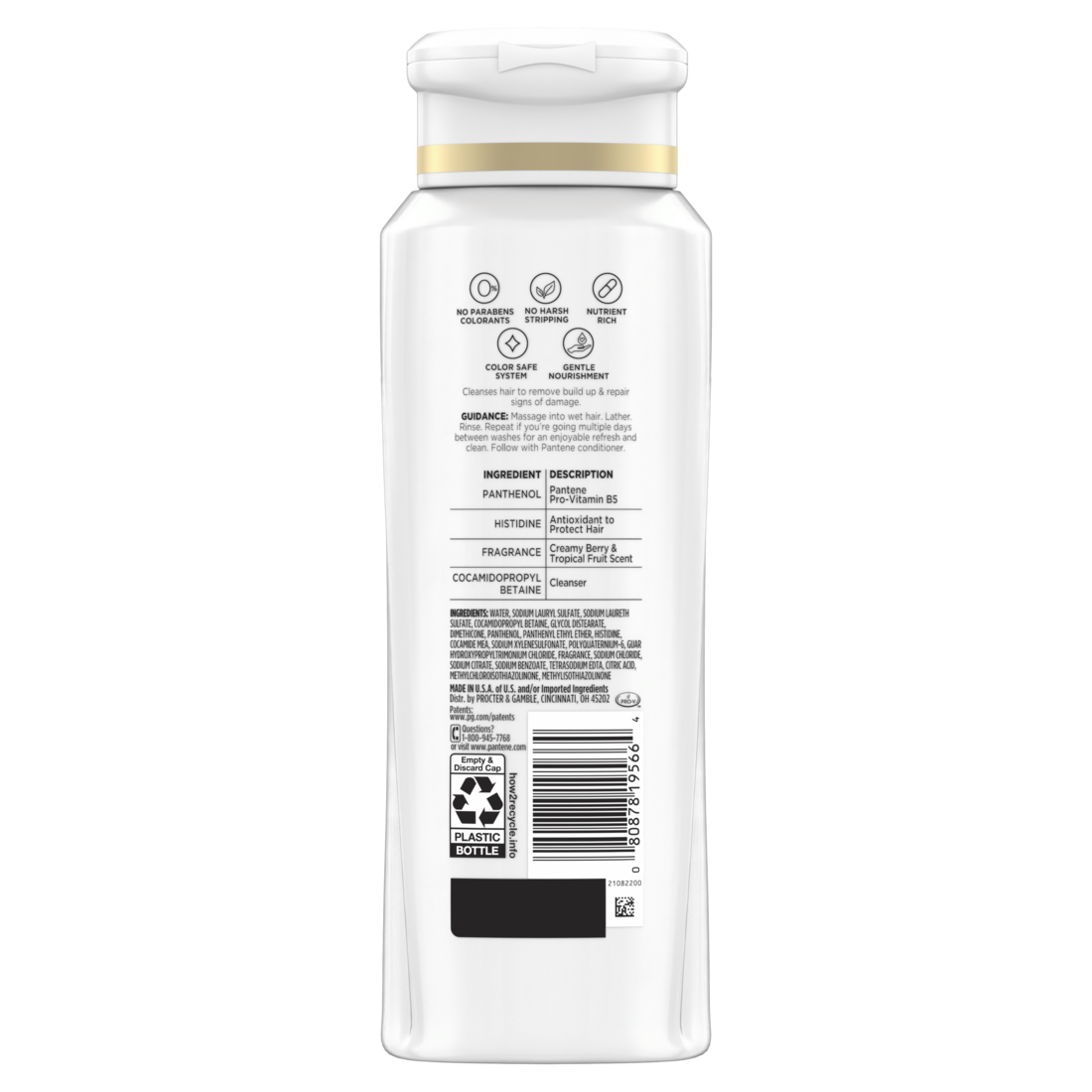 Pantene Repair & Protect 2X Breakage Protection Shampoo - 12oz/6pk