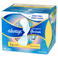 Always Infinity With Flexfoam Pads For Women Size 1 Regular Absorbency With Wings Unscented - 18ct/12pk