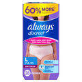 Always Discreet Reimagined Adult Diapers For Women Maximum Incontinence And Postpartum Underwear L - 28ct/2pk