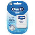 Oral-B Glide Healthy Gums Unflavored Dental Floss Smooth Strong Shred Resistant 50m/54.6yd - 1ct/48pk