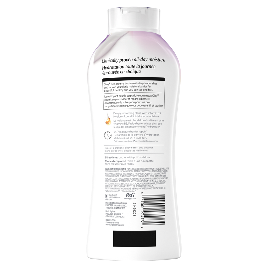 Olay Ultra Moisture Age Defy Body Wash With Vitamin E Vitamin B3 And Hyaluronic Blend - 22oz/4pk