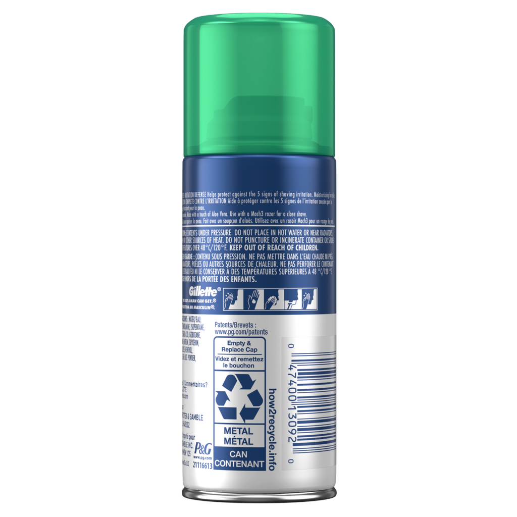 Gillette Series Soothing Shaving Gel For Men Protects Against 5 Signs Of Shaving Irritation Shave Gel With Aloe Vera Suitable For Sensitive Skin - 2.5oz/24pk