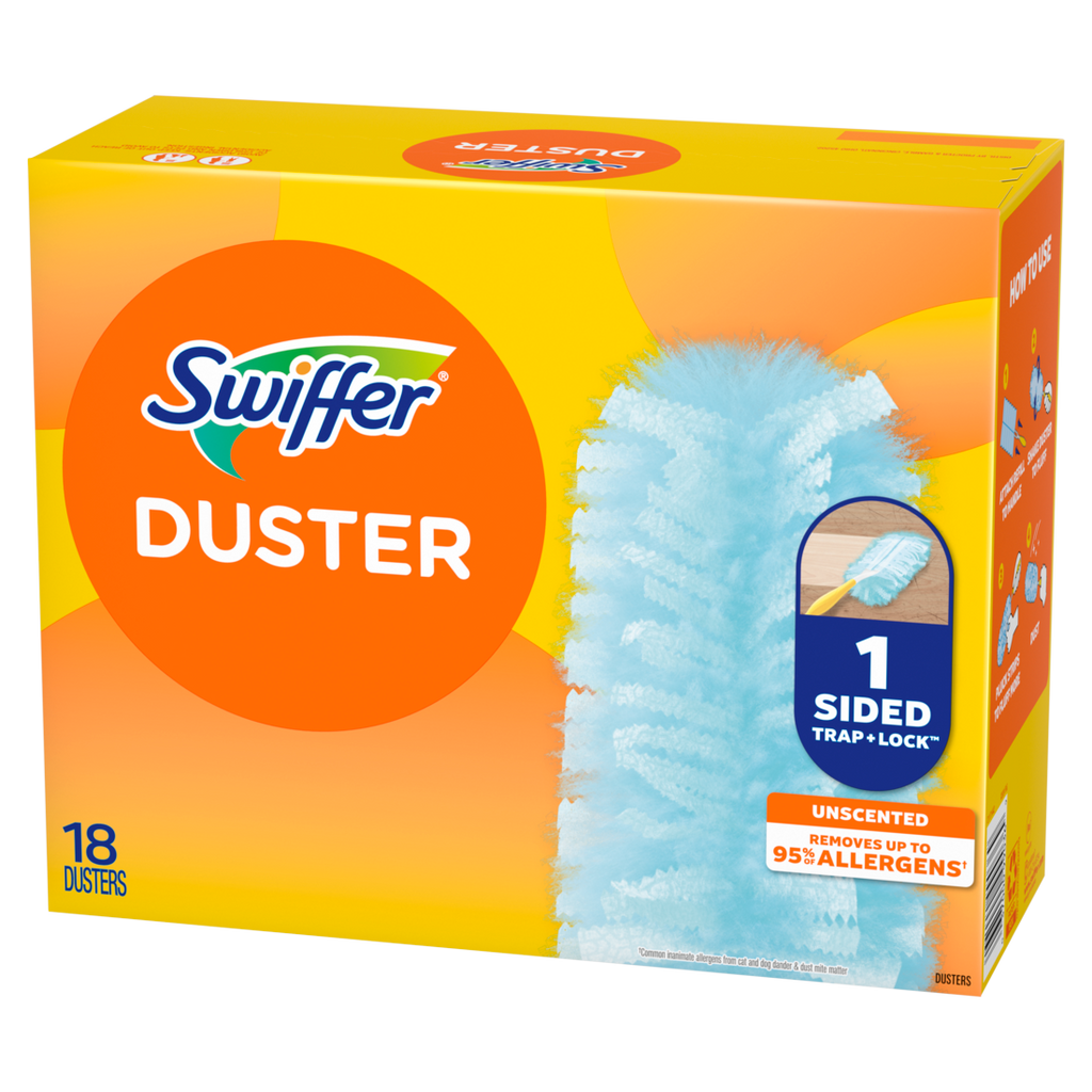 Swiffer Dusters Refill For Cleaning Feather & Microfiber Duster Alternative Unscented - 18ct/4pk