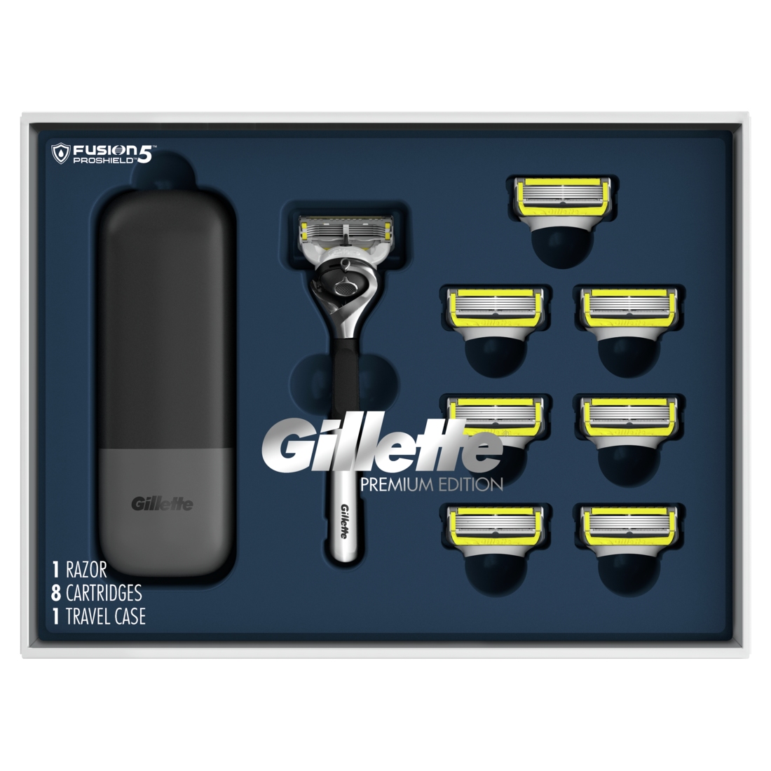Gillette Fusion Proshield Shave Gift Set for Men - 1ct/6pk