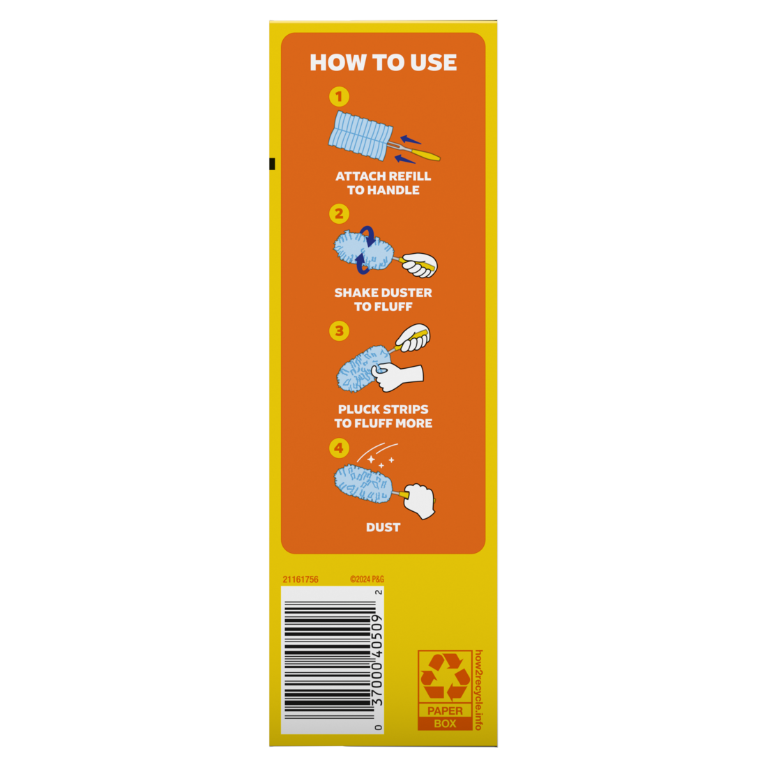Swiffer Dusters Cleaning Kit Feather Duster Alternative Unscented Includes 1 Handle + 5 Refills - 1kit/6pk