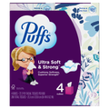 Puffs Ultra Soft Facial Tissues 4 Mega Cube Box 72 Facial Tissues Per Box - 288ct/6pk