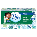 Puffs Plus Lotion Facial Tissue 1 Family Box 124 Tissues Per Box - 124ct/24pk