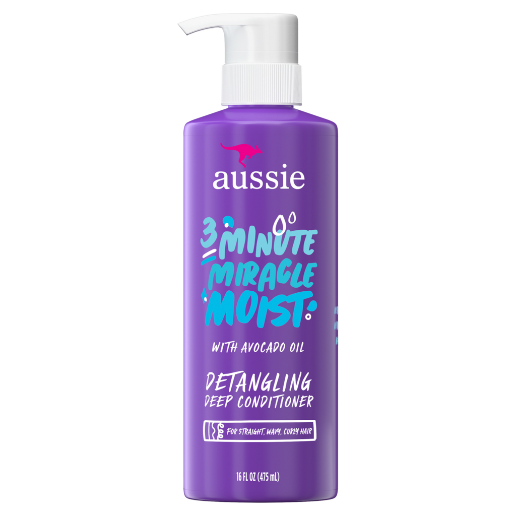 Aussie 3 Minute Miracle Moist Detangling Deep Conditioner Treatment With Avocado Oil Paraben And Sulfate Free - 16.0oz/6pk