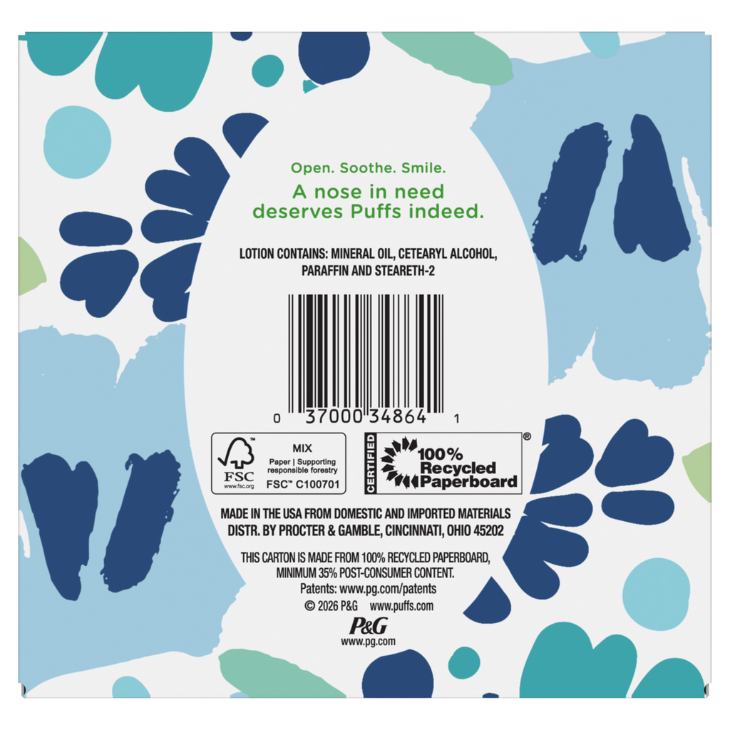 Puffs Plus Lotion Facial Tissue 1 Cube 56 Tissues Per Box - 56ct/24pk