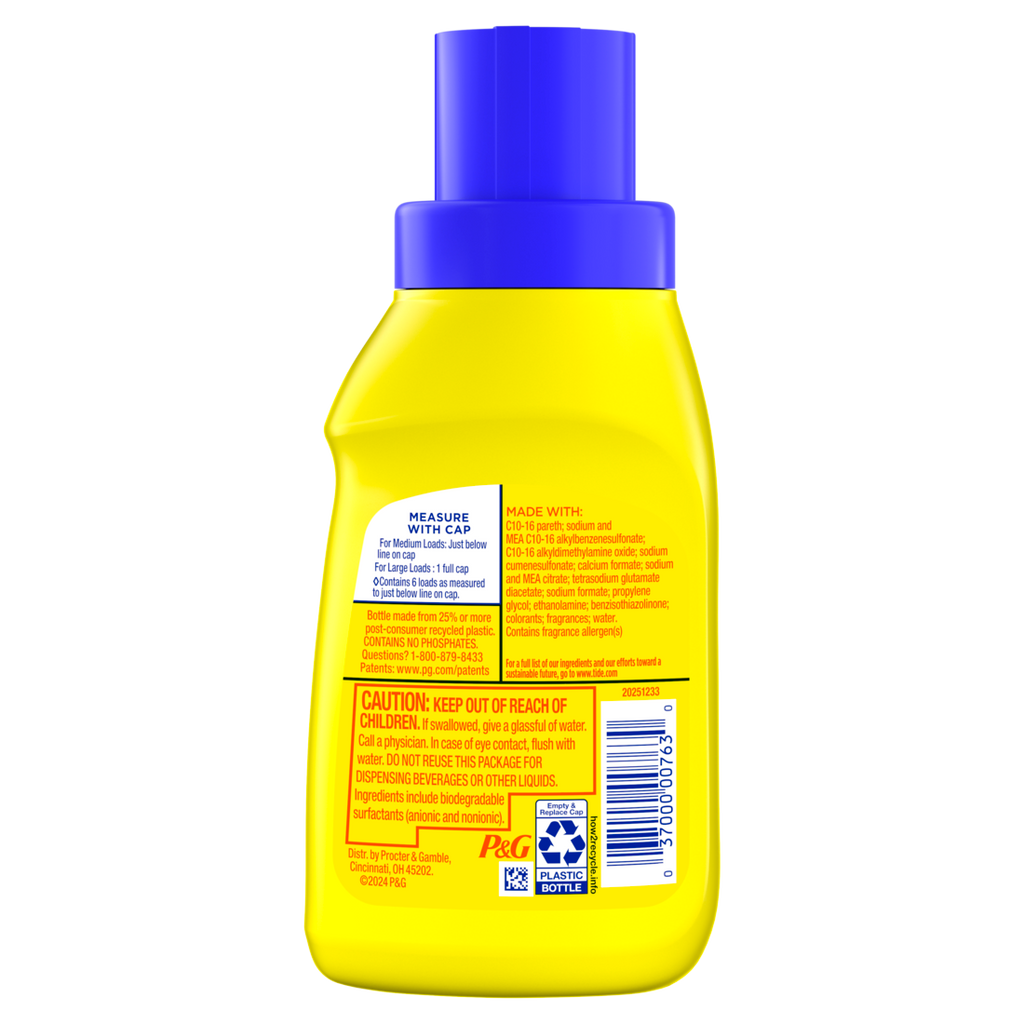 Tide Simply All-In-One Liquid Laundry Detergent Refreshing Breeze Scent 6 Loads - 10oz/12pk