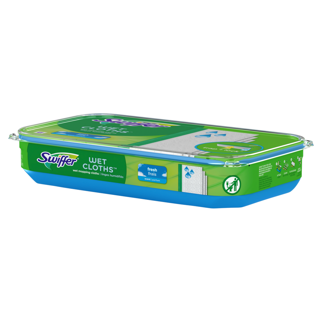 Swiffer Sweep + Mop Wet Pads Refill Floor Cleaner Cleaning Cloths Fresh - 12ct/6pk