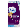 Puffs Ultra Soft Facial Tissues 8 Mega Cube Box 72 Facial Tissues Per Box - 576ct/3pk