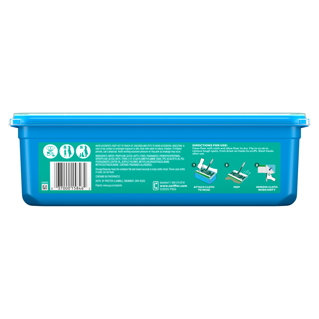 Swiffer Sweep + Mop Wet Pads Refill Floor Cleaner Cleaning Cloths Lavender - 24ct/6pk