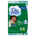 Puffs Plus Lotion Facial Tissue 6 Mega Cubes 72 Tissues Per Box - 432ct/4pk