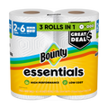 Bounty Paper Towels Essentials Select-A-Size 2 Triple Rolls White 162 Sheets Per Roll - 2ct/6pk