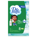 Puffs Plus Lotion Facial Tissue 8 Family Boxes 124 Tissues Per Box - 992ct/4pk