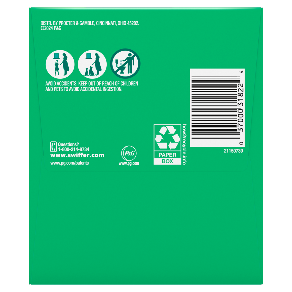Swiffer Sweep + Mop Dry Pads Refill Floor Cleaner Cleaning Cloths Unscented - 32ct/4pk