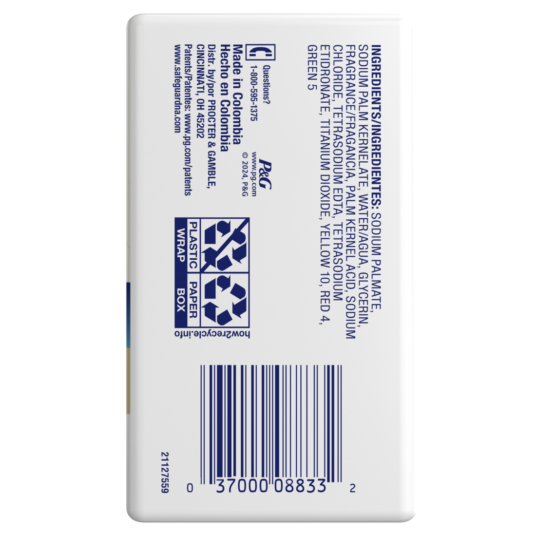 Safeguard Bar Soap Beige - (4x4.0)oz/12pk