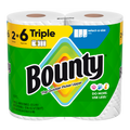 Bounty Paper Towels Select-A-Size White 2 Triple Rolls 123 Sheets Per Roll - 2ct/6pk