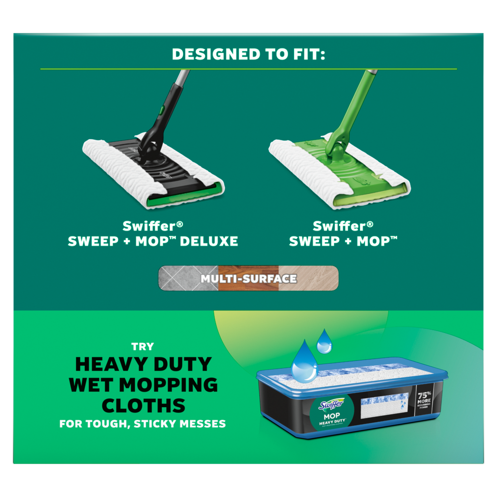 Swiffer Sweep + Mop Dry Pads Refill Floor Cleaner Cleaning Cloths Unscented - 32ct/4pk