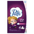 Puffs Ultra Soft Facial Tissues 4 Family Size Boxes 124 Facial Tissues Per Box - 496ct/6pk
