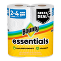 Bounty Paper Towels Essentials Select-A-Size 2 Double Rolls White 108 Sheets Per Roll - 2ct/8pk