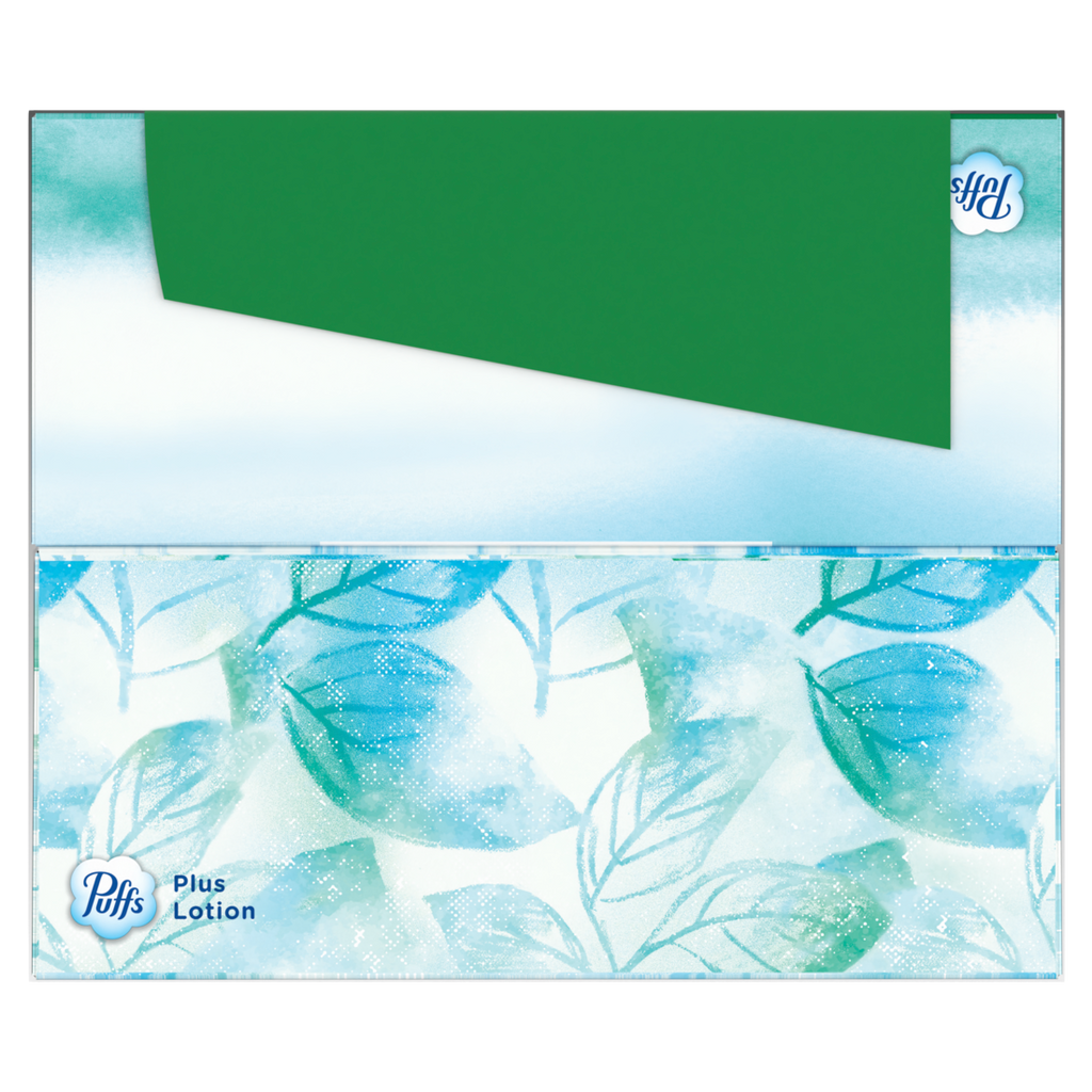 Puffs Plus Lotion Facial Tissue 2 Family Boxes 124 Tissues Per Box - 248ct/12pk