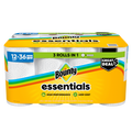 Bounty Paper Towels Essentials Select-A-Size 12 Double Rolls White 162 Sheets Per Roll - 12ct/1pk