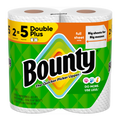 Bounty Paper Towels Full Sheet White 2 Double Plus Rolls 63 Sheets Per Roll - 2ct/6pk