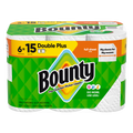 Bounty Paper Towels Full Sheet White 6 Double Plus Rolls 63 Sheets Per Roll - 6ct/1pk