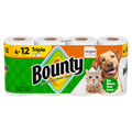 Bounty Paper Towels Full Sheet White 4 Triple Rolls 75 Sheets Per Roll - 4ct/6pk