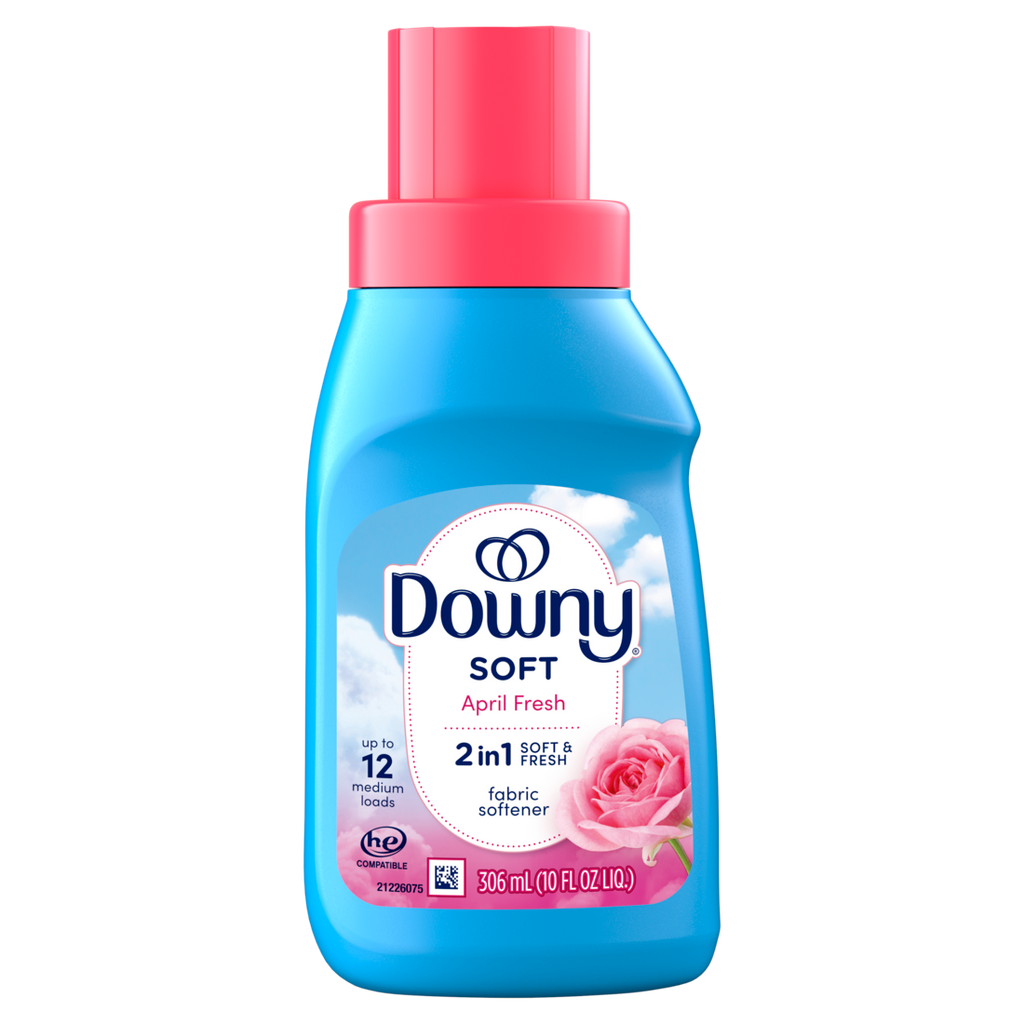 Downy Soft 2-in-1 Soft And Fresh Liquid Fabric Softener April Fresh 12 Loads Fabric Conditioner Liquid Provides Softness And Freshness For Fabrics - 10oz/12pk