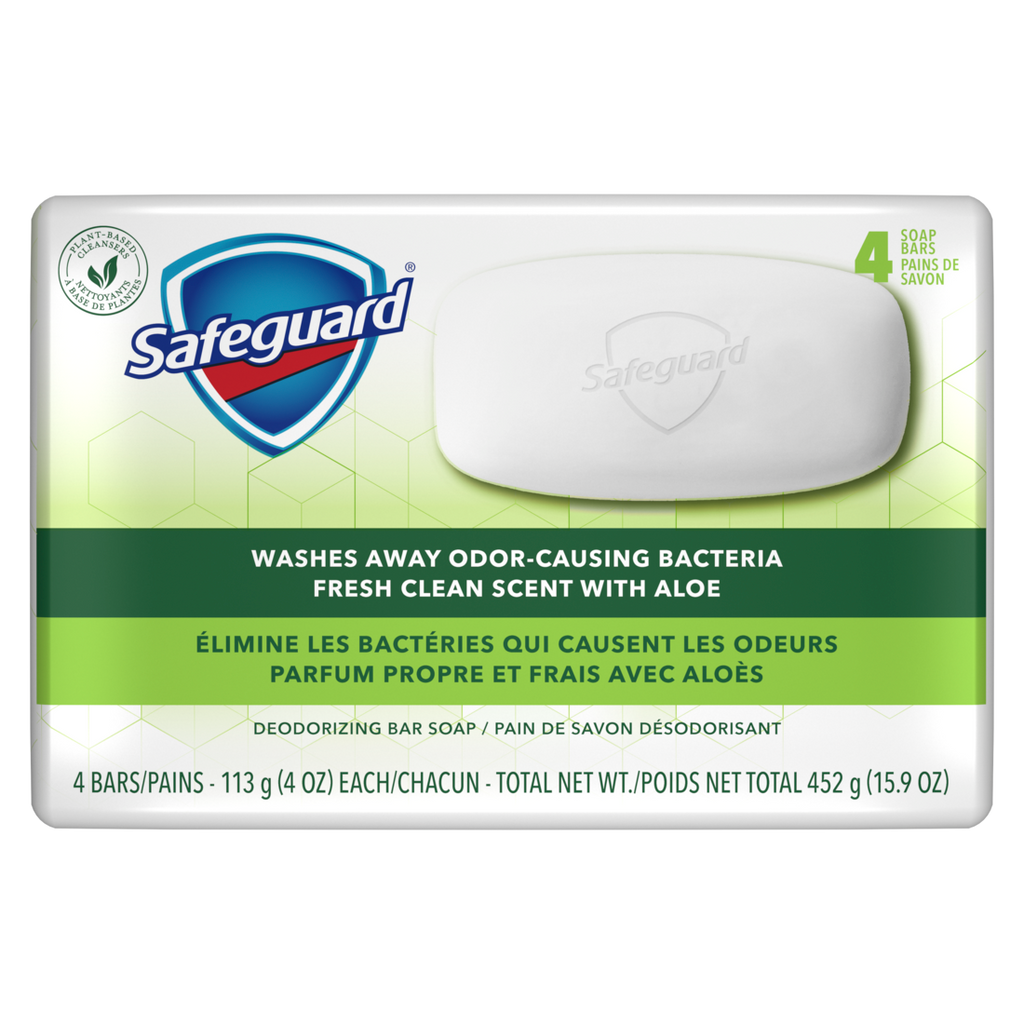 Safeguard Bar Soap Fresh Clean Scent With Aloe - (4x4.0)oz/12pk