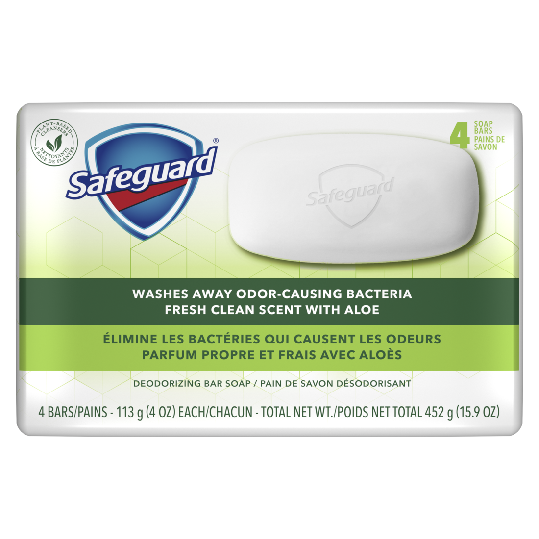 Safeguard Bar Soap Fresh Clean Scent With Aloe - (4x4.0)oz/12pk