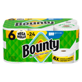 Bounty Paper Towels Select-A-Size White 6 Mega Rolls 164 Sheets Per Roll - 6ct/1pk
