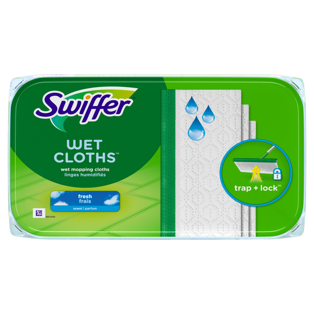 Swiffer Sweep + Mop Wet Pads Refill Floor Cleaner Cleaning Cloths Fresh - 12ct/6pk