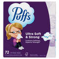 Puffs Ultra Soft Facial Tissues 1 Mega Cube Box 72 Facial Tissues Per Box - 72ct/24pk