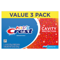 Crest Kids Cavity Protection Toothpaste Sparkle Fun Flavor For Ages 3+ Triple Pack - (3x4.6)oz/4pk
