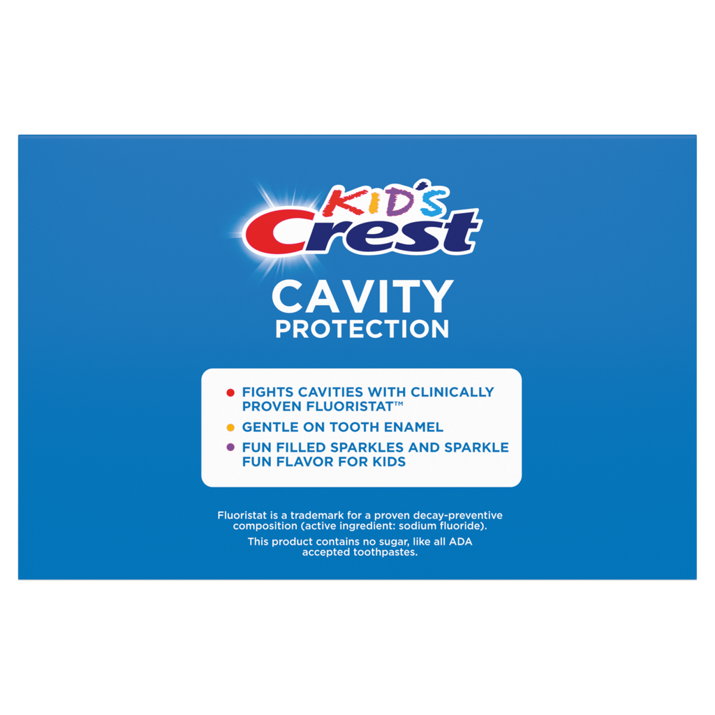 Crest Kids Cavity Protection Toothpaste Sparkle Fun Flavor For Ages 3+ Triple Pack - (3x4.6)oz/4pk