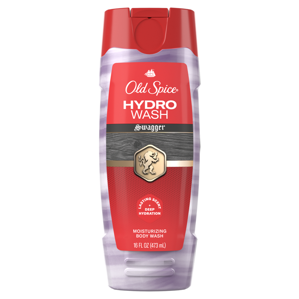 Old Spice Red Collection Body Wash for Men Swagger Scent Shower Fresh Lasting Scent - 16oz/4pk
