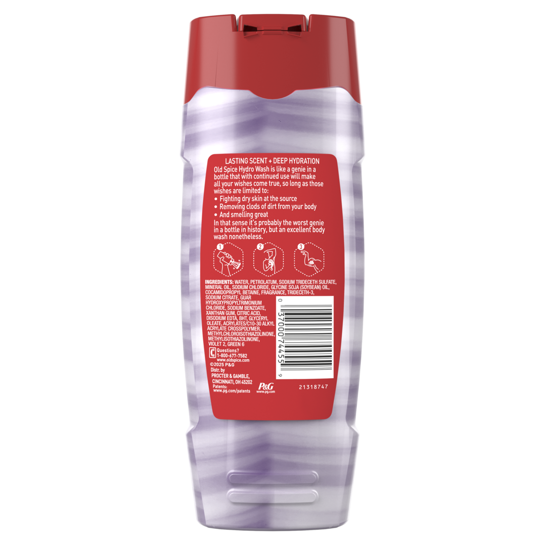 Old Spice Red Collection Body Wash for Men Swagger Scent Shower Fresh Lasting Scent - 16oz/4pk