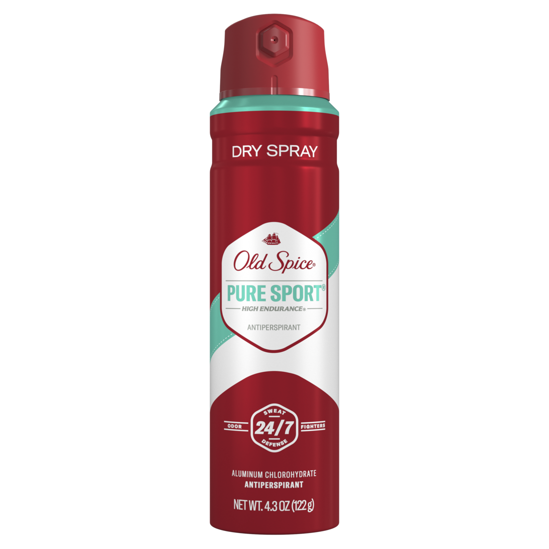 Old Spice Antiperspirant and Deodorant Invisible Dry Spray for Men 24/7 Freshness Lasting Sweat and Odor Protection Legendary Fragrance High Endurance Pure Sport Scent - 4.3oz/12pk