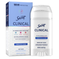 Secret Clinical Antiperspirant Deodorant for Women 100HR Sweat & Odor Protection Hyaluronic Acid Soft Solid Completely Clean - 2.6oz/12pk