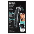 Braun Body Groomer Series 5 5360 Men's Body Groomer For Chest Armpits Groin Manscaping & More Incl. 2 Combs for 1 mm - 11 mm Lengths SkinSecure Technology for Gentle Use and Clean Shave Attachment Waterproof Cordless with 100-min Run Time - 1box/3pk