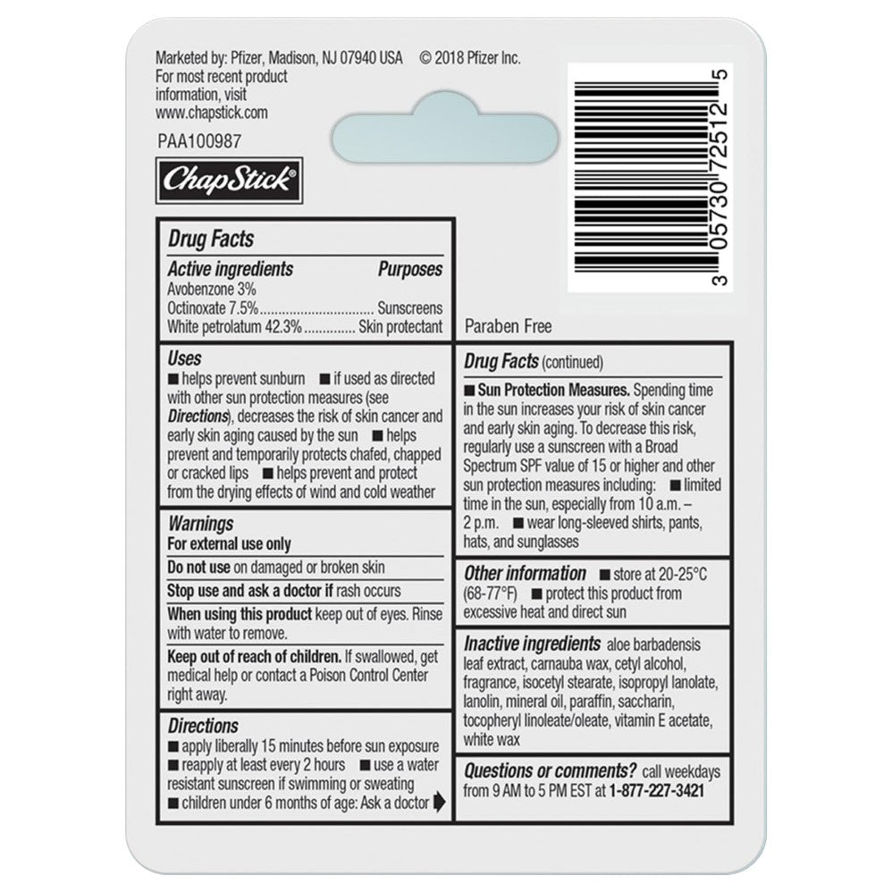 ChapStick Lip Balm Moist - 0.15oz/144pk