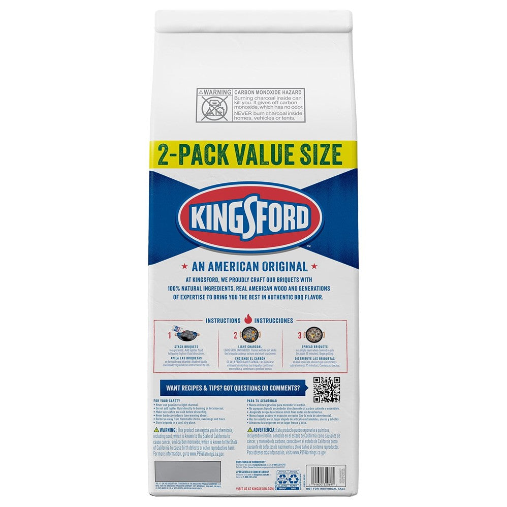 Kingsford Original Charcoal Briquettes - 20lbs/2pk